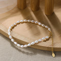 Wholesale Fashion Jewelry 925 Sterling Silver Natural Freshwater Pearl Gold Plated Bracelet Jewelry for Women