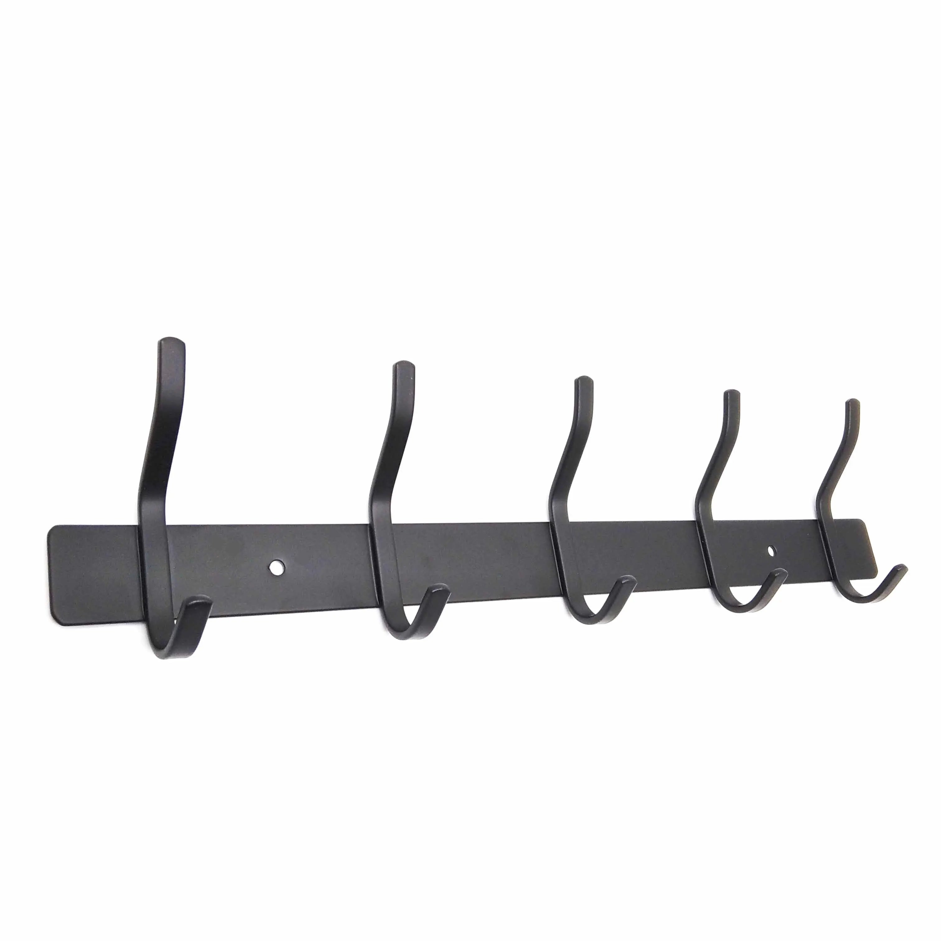 Stainless Steel Coat Hook 5 Hooks Black Wall Hook