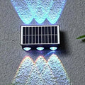 JAIYI HOT Top Selling LED Solar Wall Light 6-Head Lamp Outdoor Courtyard Fence Light Outdoor Decoration Villa Wall Light
