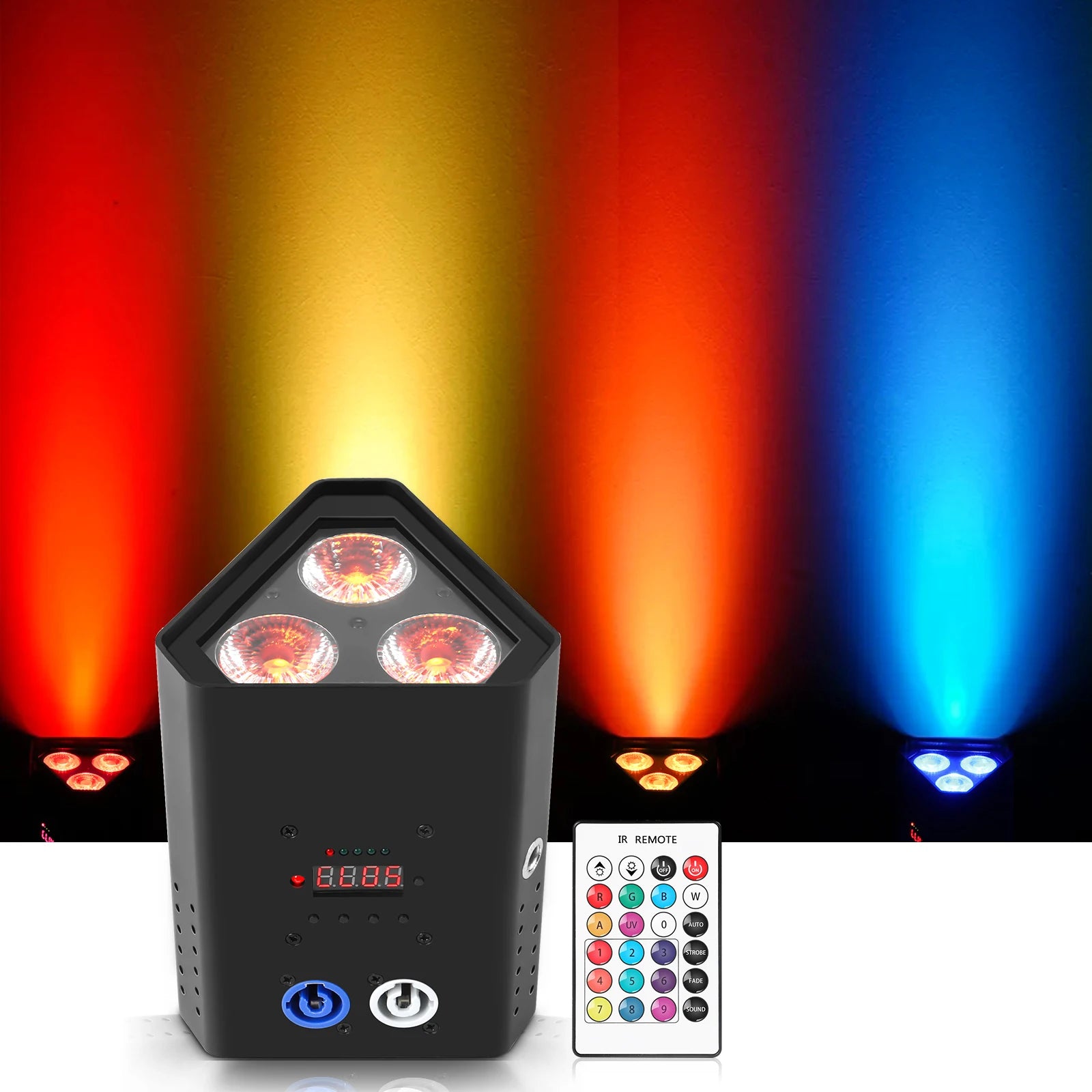 54W Battery Wireless Wifi Uplights Par 3X18W Rgbwauv for Ktv Theater Auditorium Stage Bar Concert Stage Lamp Lighting Dj Lights