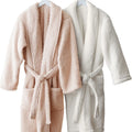 Luxury Men Women Bathrobe Plush Thick Teddy Bear Bath Robe Custom Fleece Bathrobe Set