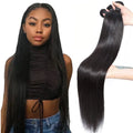 Wholesale 10A 12A Grade Brazilian Human Hair Extension Bone Straight Brazilian Virgin Human Hair Bundles with HD Lace Frontals