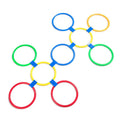 Training Sport Toy Fun Games 10 Pcs Hopscotch Ring Game Toys for Kids for Preschool Children Sensory Toys for Autistic Children