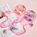 Creative  Luminous Students Donut Kettle Cute Cartoon Straw Spray Water Cup Pupils Portable Handle Strap Plastic Bottle for Kids