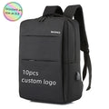 Custom logo Business Waterproof Laptop Bags Large Capacity Casual School Bag Women Men Laptop Backpack with USB Mochila