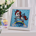 Unicorn Diamond Painting Kits for Kids Easy DIY Full Drill Cartoon Crystal Diamond Embroidery Crafts Gift for Children