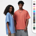 High Quality Unisex Loose Design 24 Colors 275GSM Cotton Crew Neck Custom Logo T-shirts Sublimation T-shirts Mens T-shirts.