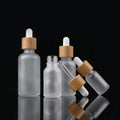 Frosted Glass Bottles with Screw-on Cap for Cosmetic & Perfume Skin Care Essential Oil