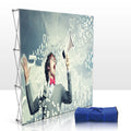 Exhibition Portable Backdrop Wall Banner Stand Fabric Horizontal 10x8ft Pop up Display Banner with Aluminum Stand