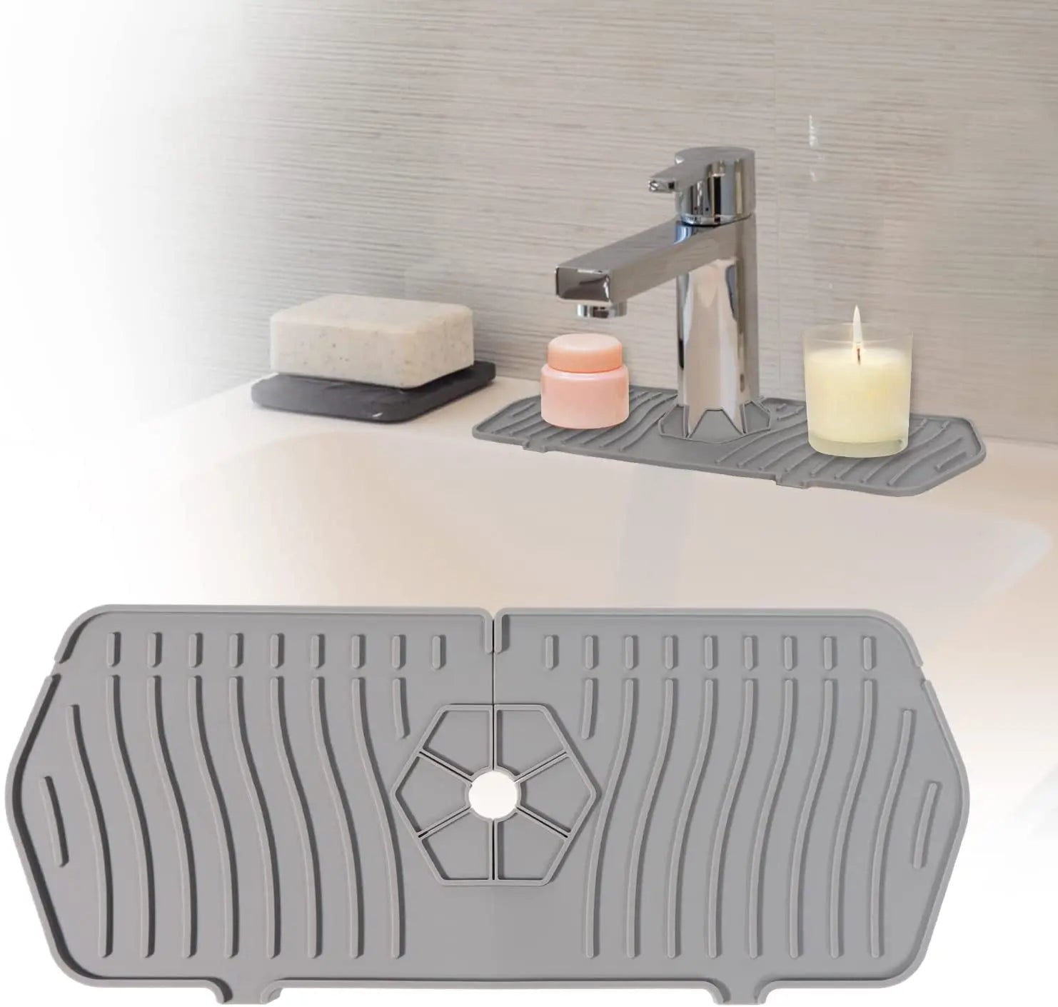 Hot Selling Silicone Sink Faucet Mat for Kitchen Sink Splash Guard
