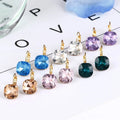 Fashion Hot Selling Crystal Earrings Simple Personality Jewelry Wholesale Multicolor Crystal Earrings
