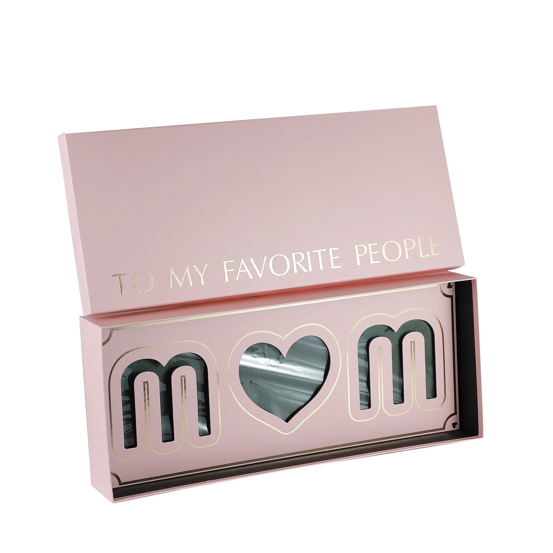 New Gift Box Mother's Day Rectangular MOM Lucky Bouquet Pink Floral Packaging Flower Box for Gift