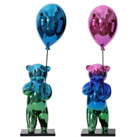 Bear Balloon Decoration Model Room Creative Children's Living Room Entrance Modern Nordic Cartoon Doll Art Sculpture