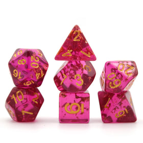 Wholesales Promotional Transparent Purple Cloud Dices Edge Resin Dnd Rpg Gemstone Polyhedral D20 Dice