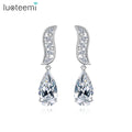 LUOTEEMI Earing Vintage 2026 Fashion Jewelry Elegant Big Zirconia Copper Luxury Design Party Earring Woman