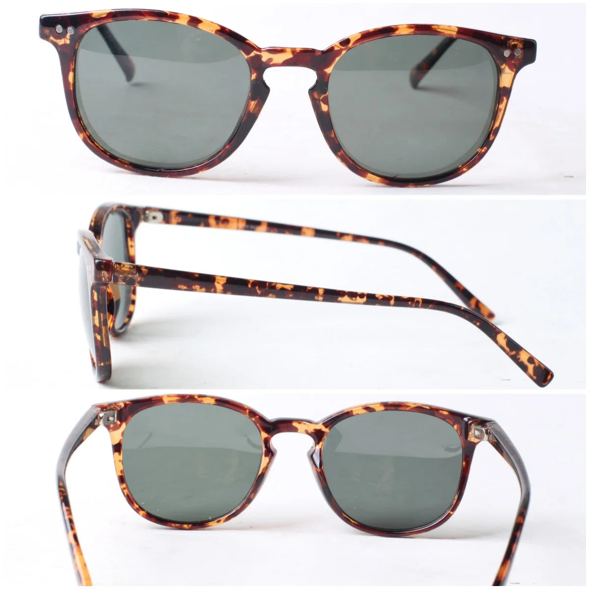 2024 Fashion Brand Sunglasses Promotional Manufacturer White Gold Green Pink PC Frame Colors