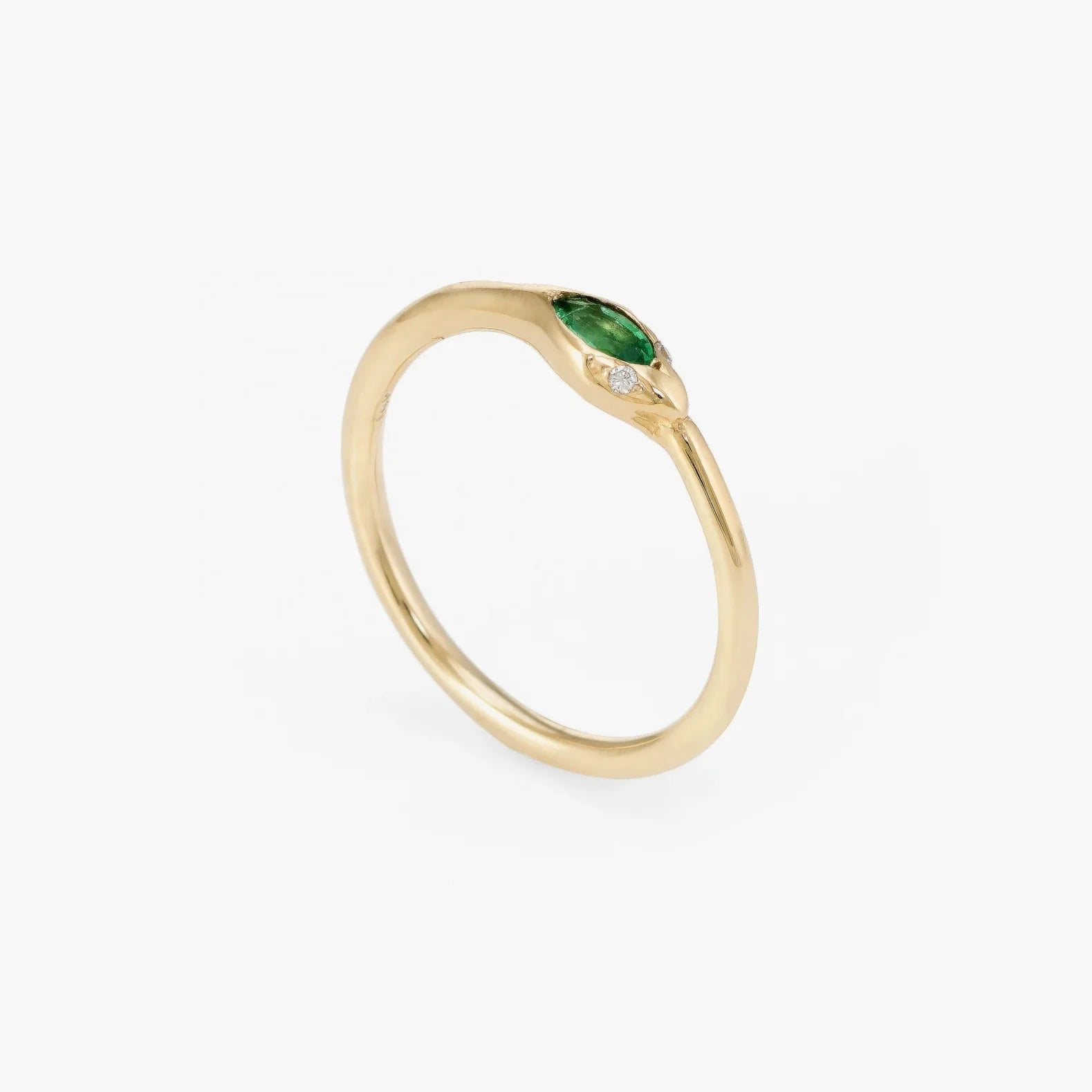LOZRUNVE 925 Sterling Silver Pave Brilliant Colored Marquise Princess Cut  Snake Ring Women