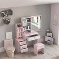 Modern White Lighted Smart Mirror Dressing Table Hot Selling Cheap Vanity Storage Bedroom Hotel Wood Iron Metal Bathroom