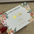 Custom Gold Foil Plastic Id Card