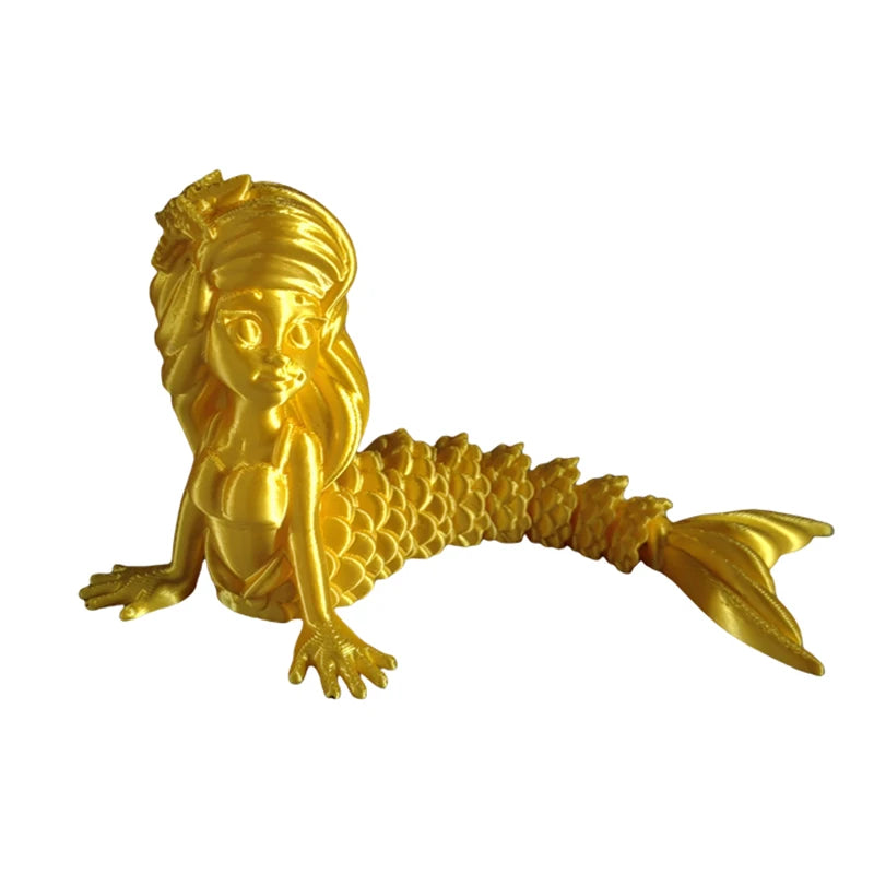 High Precision FDM 3D Printing Custom Mermaid Toy Model Hand-Made Educational Rapid Prototyping Service