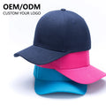 OEM 100% Cotton Unisex Sporty Baseball Cap Custom Logo Printing 6 Panel Plain Color Golf Cap with Free Shipping Minimum MOQ