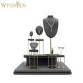 WYP Fashion Jewelry Display Stand Holder Custom Bracelet Necklace Ring Earring Holder Jewelry Display Stand Set