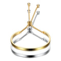 HOVANCI 2021 Newest Arrival 18k Gold Plating Pearl Chain Bracelet Adjustable Semi-ring Stainless Steel Bracelet MegaBDM