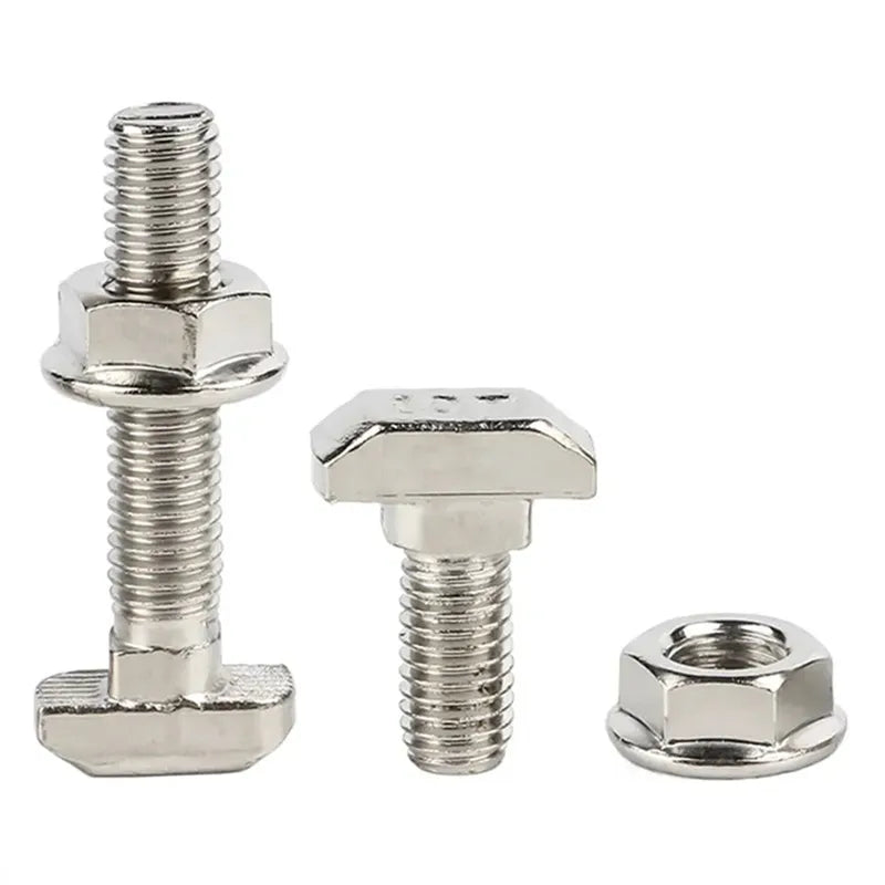 Wholesale Carbon Steel T-bolt Hammer Head Slotted T Bolt for Slot 8mm 2020 2525 3030 4040 Aluminum Profile