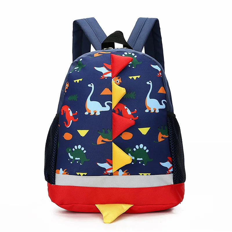 Oem China Fashion Student Black Dinosaur Printed Cute Backpack