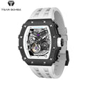 Luxury Cool 50M Waterproof Stainless Steel Rubber Band Sapphire Crystal Analog Luminous Fashion Sport Trend Miyota Brand