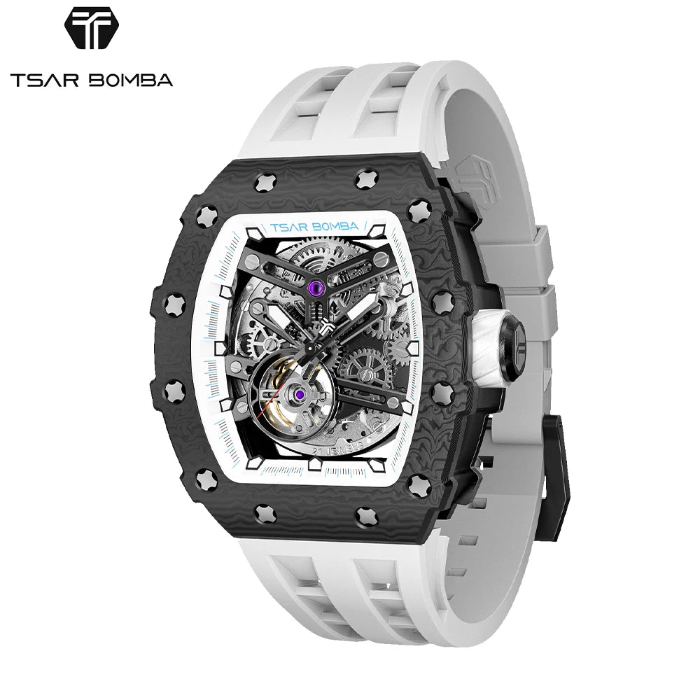 Luxury Cool 50M Waterproof Stainless Steel Rubber Band Sapphire Crystal Analog Luminous Fashion Sport Trend Miyota Brand
