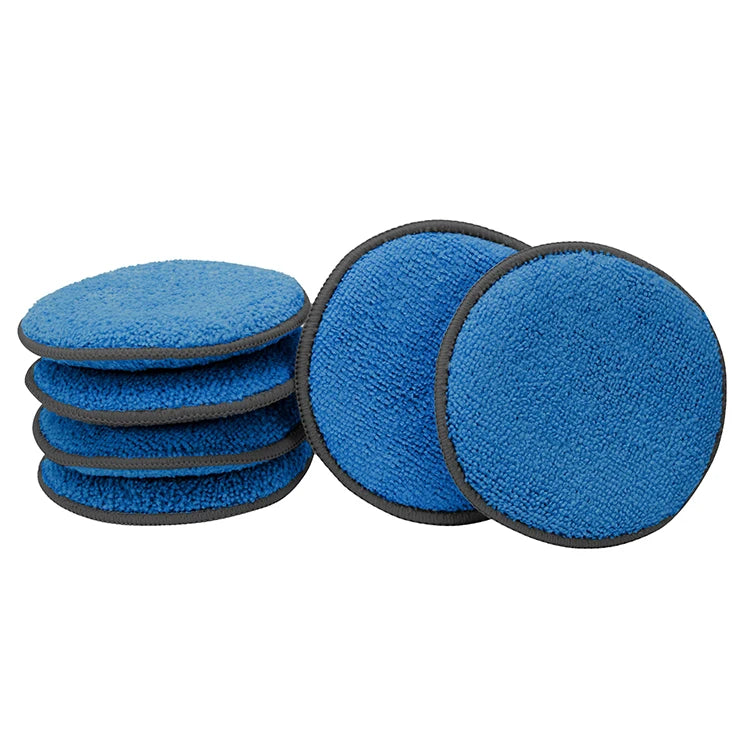 Foam Polishing Buffing Pads Pocket 5 Inch Foam Microfiber Car Wax Polishing Applicator Sponge Pad