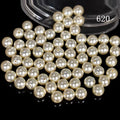 High Quality Round Glass 5A Pearl Beads Wholesale With  Half Hole for Earring Making and DIY