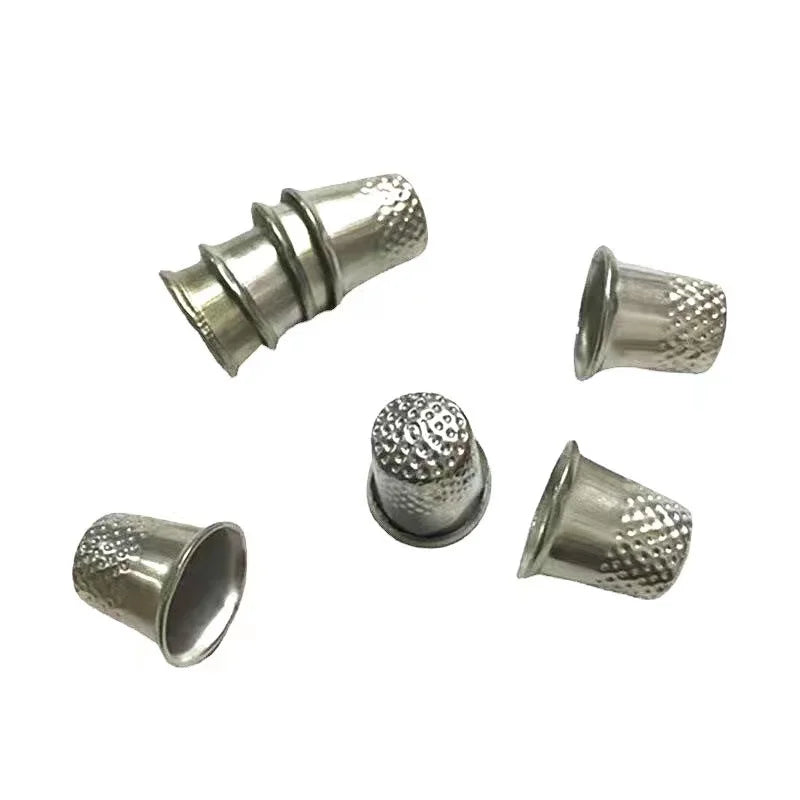 Gold Double butterfly Manual Anti-pinch Finger Guard Metal 7-10# Silver Ring 1.8CM*1.8CM Sewing Iron Thimble