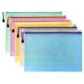 Transparent Zipper Storage Bag Lastic Mesh Waterproof Storage for Files Toys Stationery for Office Home Travel Use