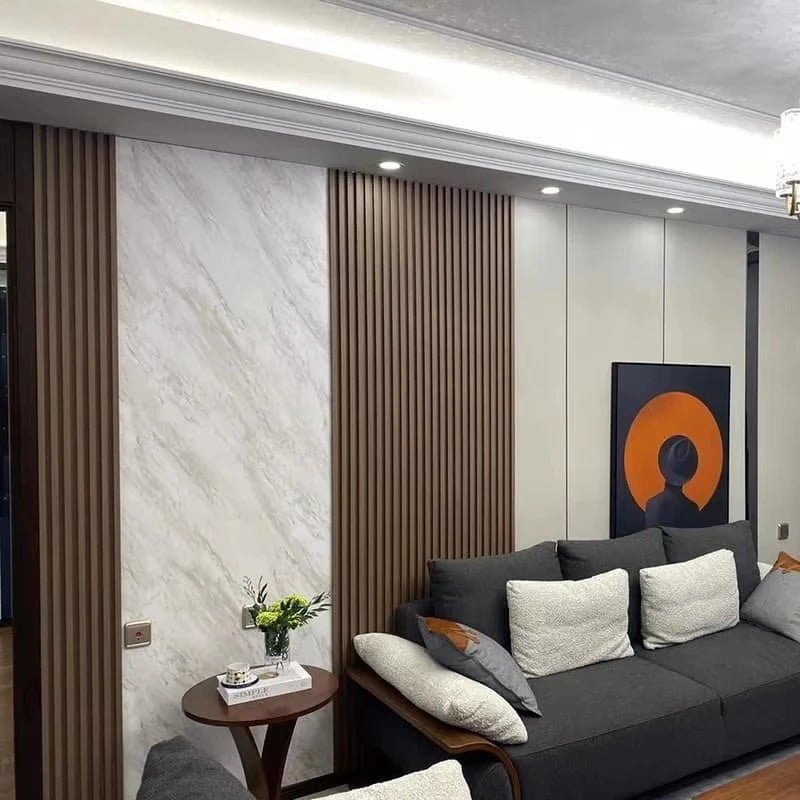 Modern Design Home Decor WPC Wall Panel Waterproof Soundproof and Heat Insulation Building Decoration Materials Free Sample