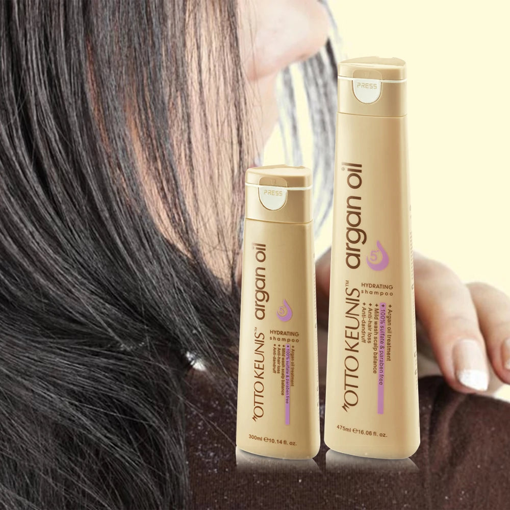 Natural Argan Oil Non-Greasy Shampoo Hair Care Oil Balancing Refreshing Sulfate Free Hair Shampoo