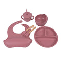CE EN71 CPC BPA Free Non Toxic Custom Logo Silicone Baby Feeding Set Led Weaning Kid Dinnerware Toddler Dish Children Tableware