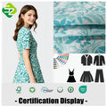 Custom Printed 150gsm Linen Fabric 100% Floral Design for Girls' Shirts Breathable Woven Home Textiles & Bags & Dresses