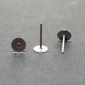 Titanium Opal Earrings Butterfly Back Stud for Wedding Engagement Children's Orthodox