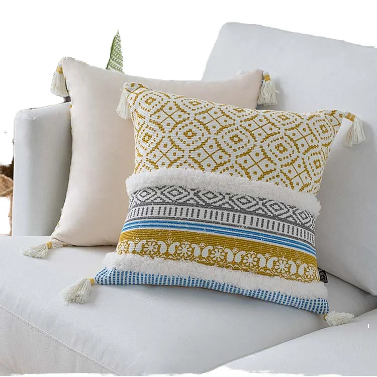 Modern Simple Nordic Printed Pillow Cover Ins Style Sofa Living Room Cushion Backrest Bed and Breakfast Waist