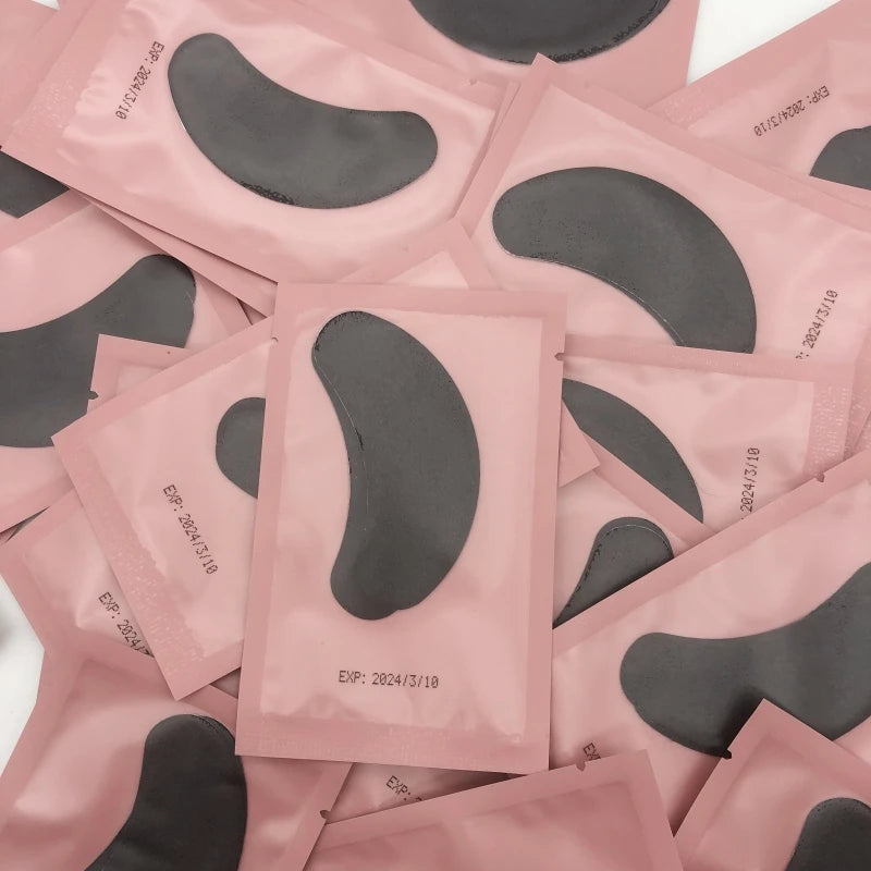 Customized Private Label Eye Pads Colorful Cotton Adhesive Gel Eyelash Extensions Mask Form