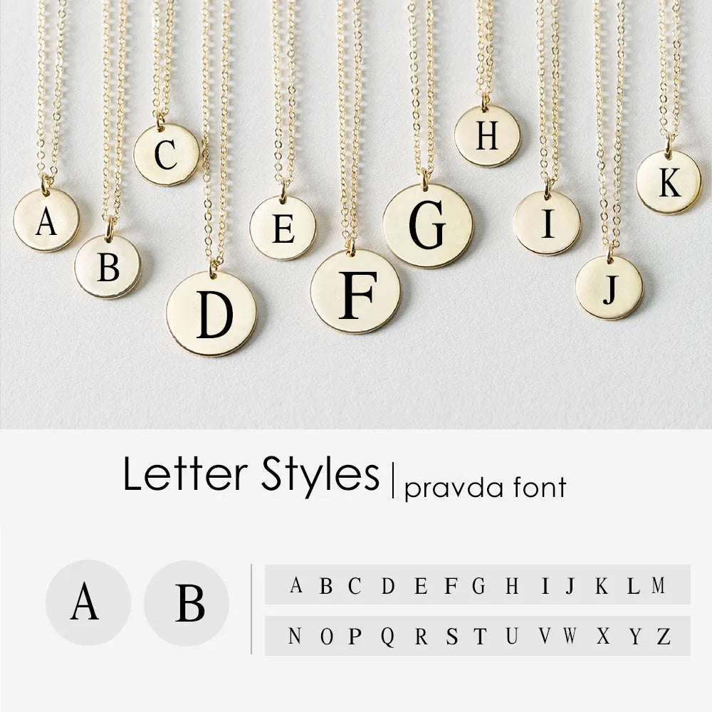 Dainty 26 Alphabet Z Initial Letter Pendant Necklace Stainless Steel Link 14K Gold Plated Trendy Gift Party Wedding Jewelry