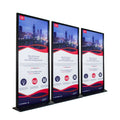 Tulundo 180h X 80w Double-Sided Aluminum Alloy Rectangle Indoor/Outdoor Strong Anti-Wind Standing Banner Floor Display Poster