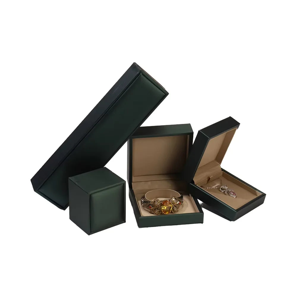 Tongxing Luxury Double Ring Pendant Necklace Bracelet Bangle Earrings Box Joyeros Jewellery Packaging Jewelry Gift Box
