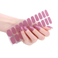 Top Sale 22 Strips 2D Plastic Non-Toxic Adult Nail Wraps Sticker Pure Color French/Japanese Thin for DIY Nail Art Girl/Women