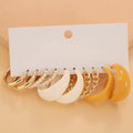 2022 Wholesale Trendy Hoop Acrylic Earrings Sets for Women Jewelry