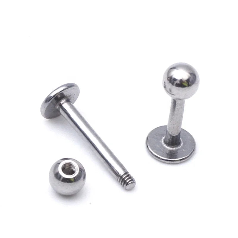 Gaby G23 Titanium ASTM-F136 Monroe Lip Studs Conch Titanium Piercing Jewelry with External Thread for Wedding Engagement Gift