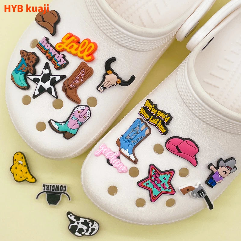 Hot Salecowboy Style Factory Shipment Small Customised Decorations Shoes Charms Wholesale
