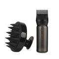 Wholesale Pink Black Purple White Hair Wash Comb and Massage Brush Bottle Set for Hair Salon